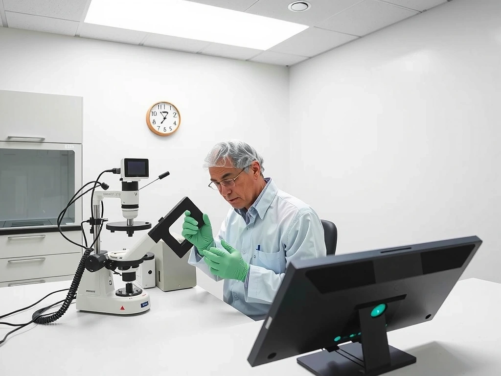 Laboratorio de análisis de muestras